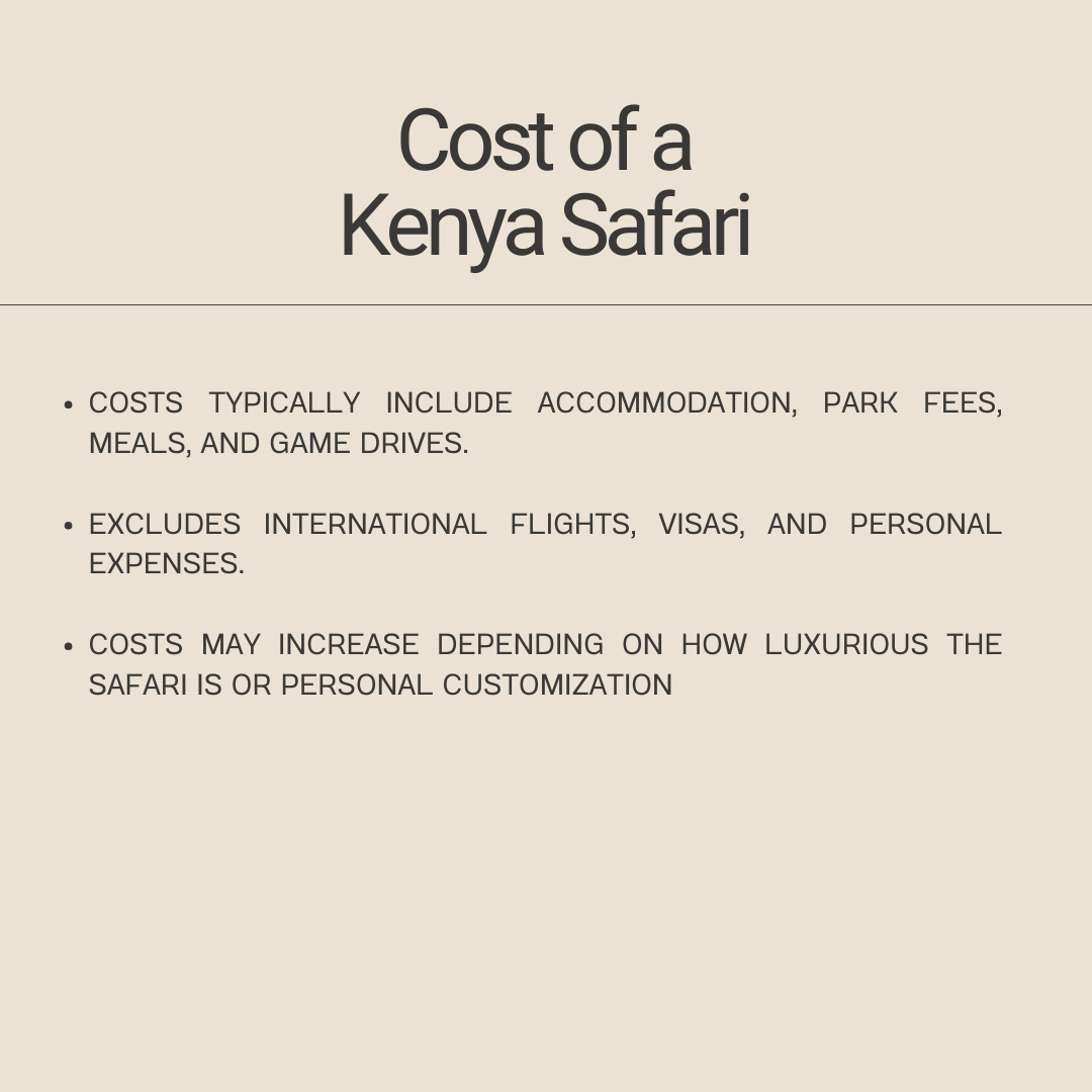 Kenya safari overview (cost, best time,tips)